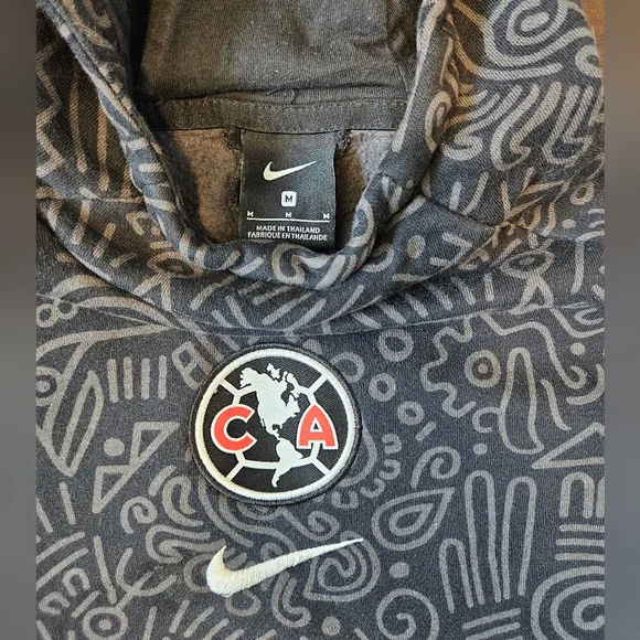 Club América Club Nike Soccer Fleece Pullover Hoodie, Youth Size M - Picture 2 of 4